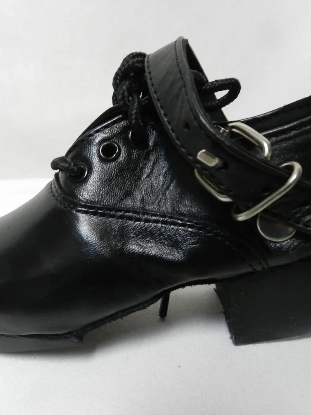 EEASE Irish Dance Leather shoes Handmade w/Buckles Toddler Girls Boy NEW Size 9